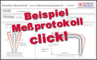 Musterprotokoll Motorradrahmenvermessung